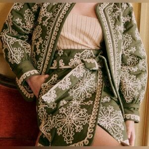 Sezane Leandra wrap skirt size 46